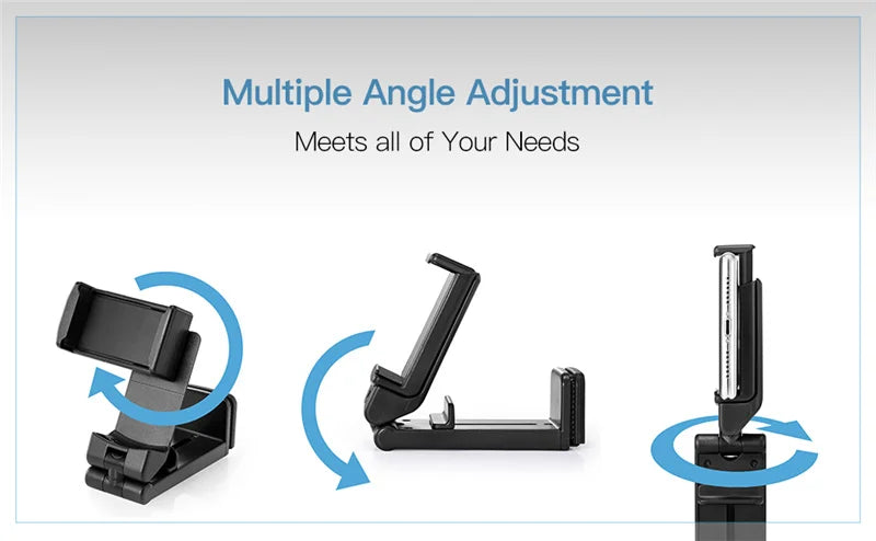 Foldable Airplane Phone Mount – Rotatable Travel Stand for Flight and Desk