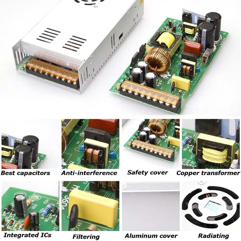 Universal LED Power Adapter – Switching Transformer for Lighting Systems