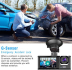 Triple Lens Dash Cam – 1080P Front and Rear Vehicle Recorder for Night Vision