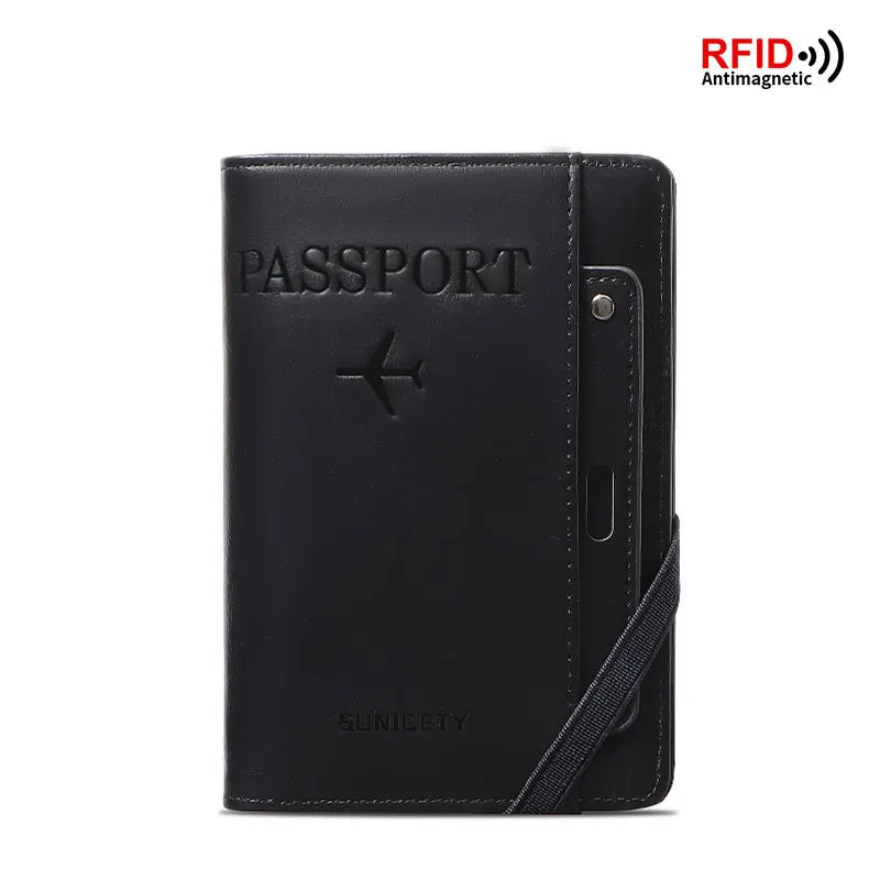 RFID Passport Holder Wallet – Anti-Theft Travel Organizer for Men and Women