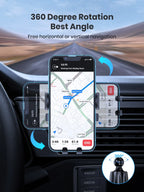 Gravity Car Phone Holder – Metallic Air Vent Mount for Hands-Free Driving