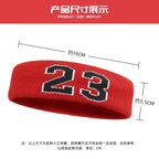 Cotton Athletic Headband – Elastic Sweatband for Gym Sports and Training