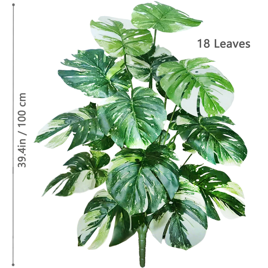 Artificial Tropical Leaf Plant – 60-103cm Potted Faux Greenery for Home Decor