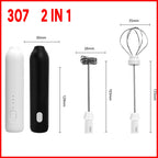 Electric Milk Frother – Wireless Handheld Foam Maker for Coffee and Baking