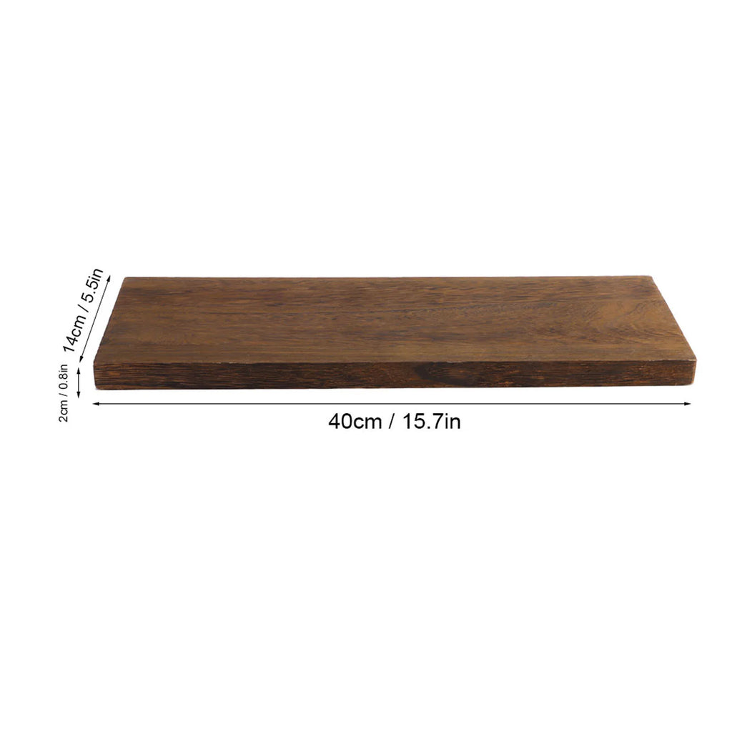 Wall Mounted Floating Wood Shelf – Single Layer Display for Home Decor