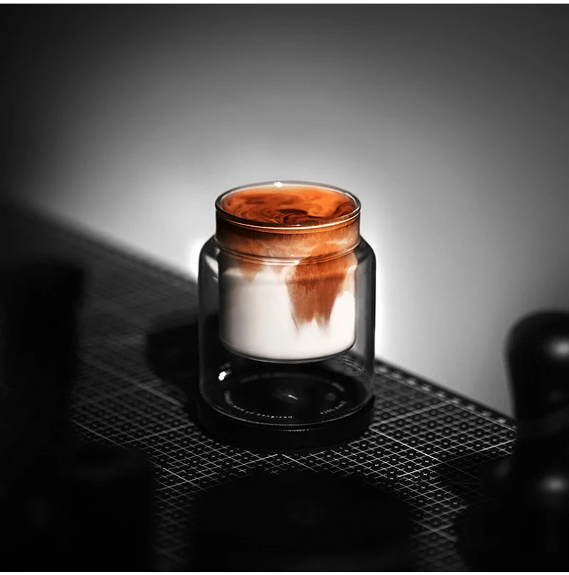 Double Wall Glass Coffee Mugs – Borosilicate Espresso Cups for Baristas
