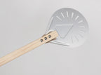 Perforated Aluminum Pizza Peel – Non-Slip Wooden Handle for Home Baking