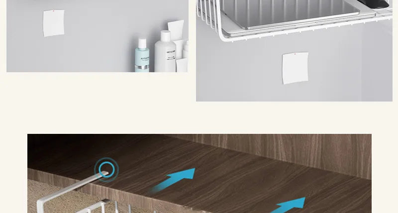 Iron Under Cabinet Hanging Baskets – Heavy Duty Storage for Kitchen Pantry