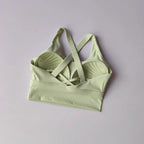 Shock-Absorbing Yoga Sports Bra – Breathable Fitness Top for Gym Workout