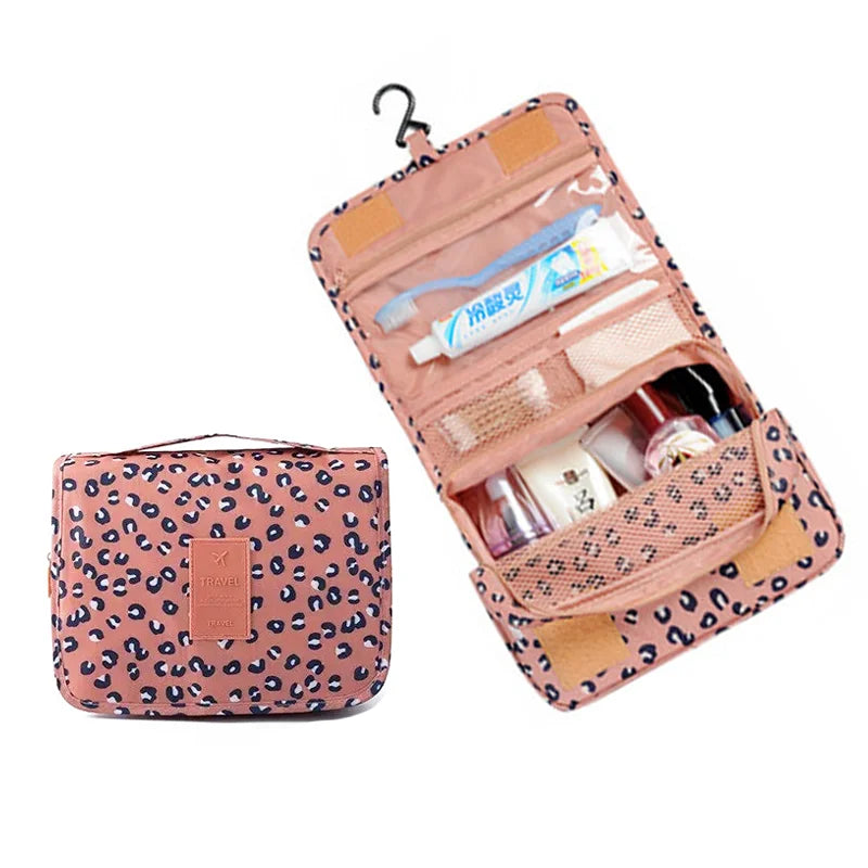 Waterproof Hanging Cosmetic Bag – Travel Toiletry Organizer for Women