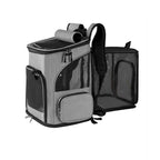 Expandable Pet Carrier Backpack – Breathable Travel Bag for Cats and Dogs