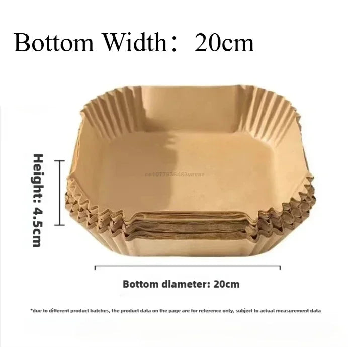 Disposable Air Fryer Liners – Non-Stick Parchment Paper for Baking and Roasting