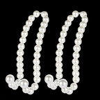 Pearl Car Headrest Hooks – Stainless Steel Hanger for Auto Seat Organization