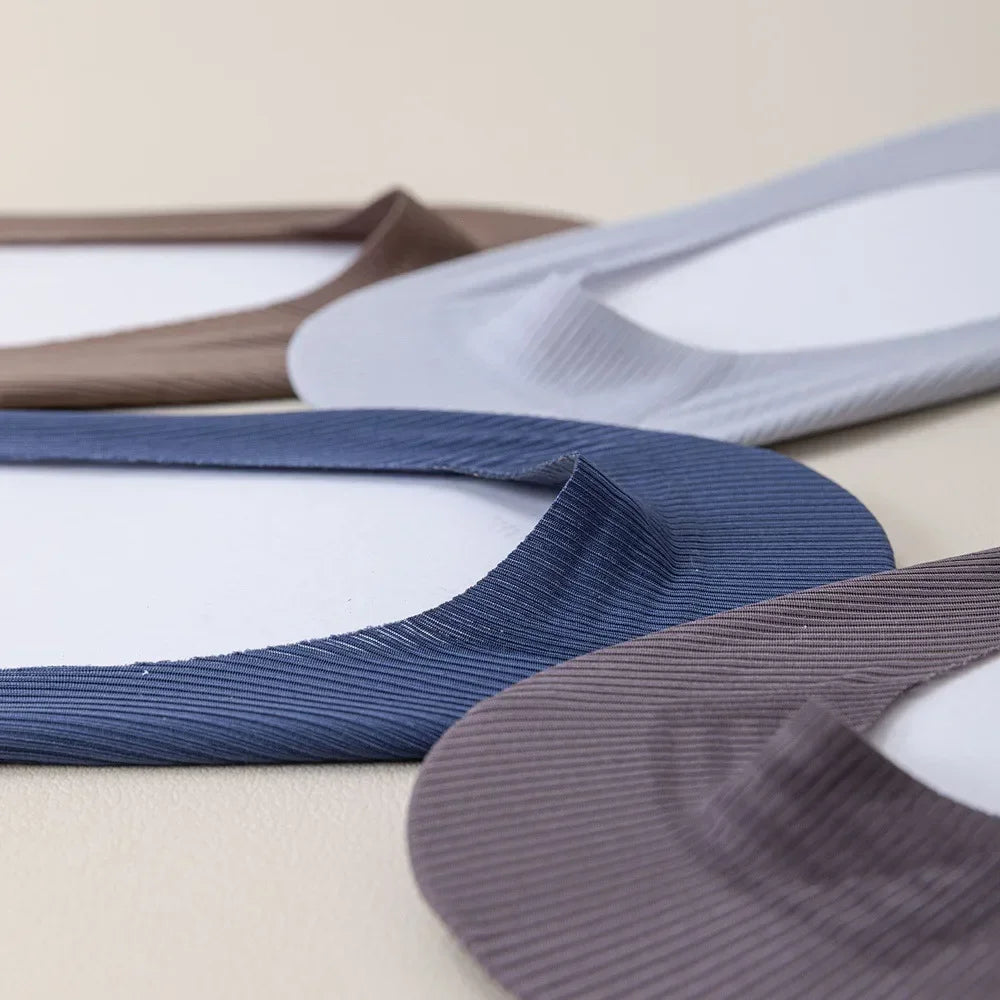 Men's Low Cut No Show Socks – Breathable Silicone Non-Slip for Daily Wear