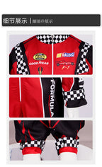 Red Racing Jumpsuit – Classic One-Piece Costume for Karting and Cosplay