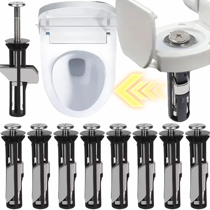 Stainless Steel Toilet Seat Bolt – Retractable Fixing Hardware for Toilet Lids