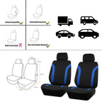 Universal Polyester Car Seat Cover Set – Bicolor Protector for Auto Interior