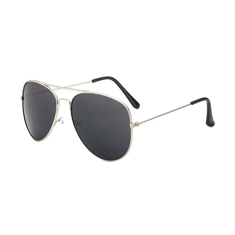 Kids Pilot Sunglasses – Reflective Metal Aviator Glasses for Boys and Girls