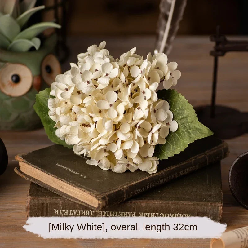 Artificial Silk Hydrangea – Realistic Flower Stem for Wedding Decor