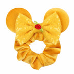 Velvet Sequin Mouse Ear Scrunchies – Elastic Hair Accessories for Kids Party