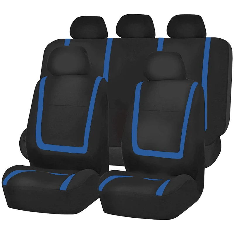 Universal Fabric Car Seat Covers – Breathable Polyester for Truck and SUV