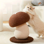 Mushroom Sisal Cat Scratcher – Durable Climbing Post for Indoor Play