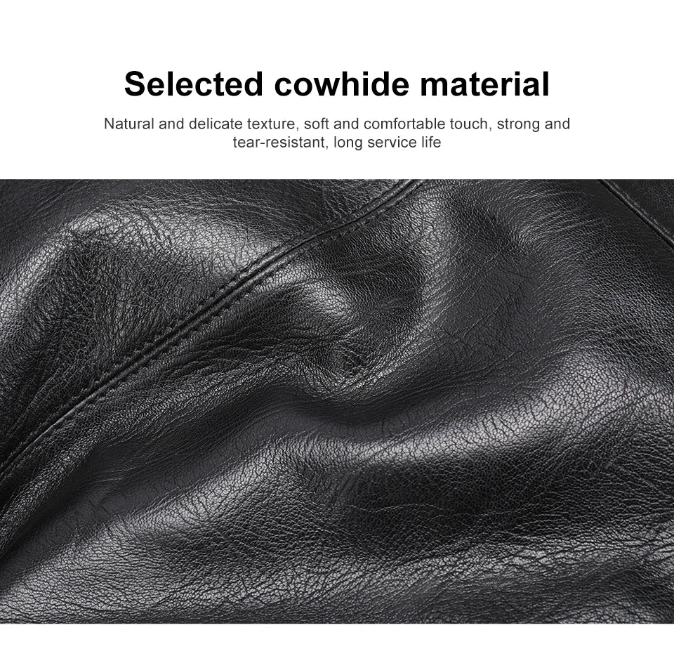 Genuine Leather Laptop Backpack – 14 Inch Business Bag for Men