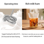 Electric Handheld Milk Frother – Portable Battery Foam Mixer for Coffee