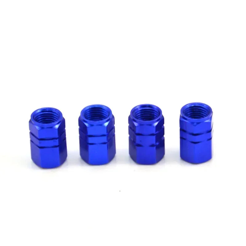 Aluminum Alloy Valve Stem Caps – Waterproof Tire Rim Covers for Automobiles