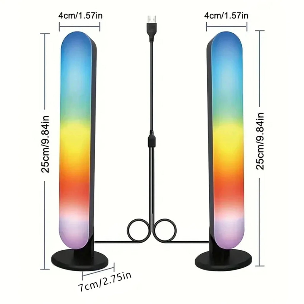 RGB LED Strip Lights – Music Sync Remote Control for Room Atmosphere Decoration