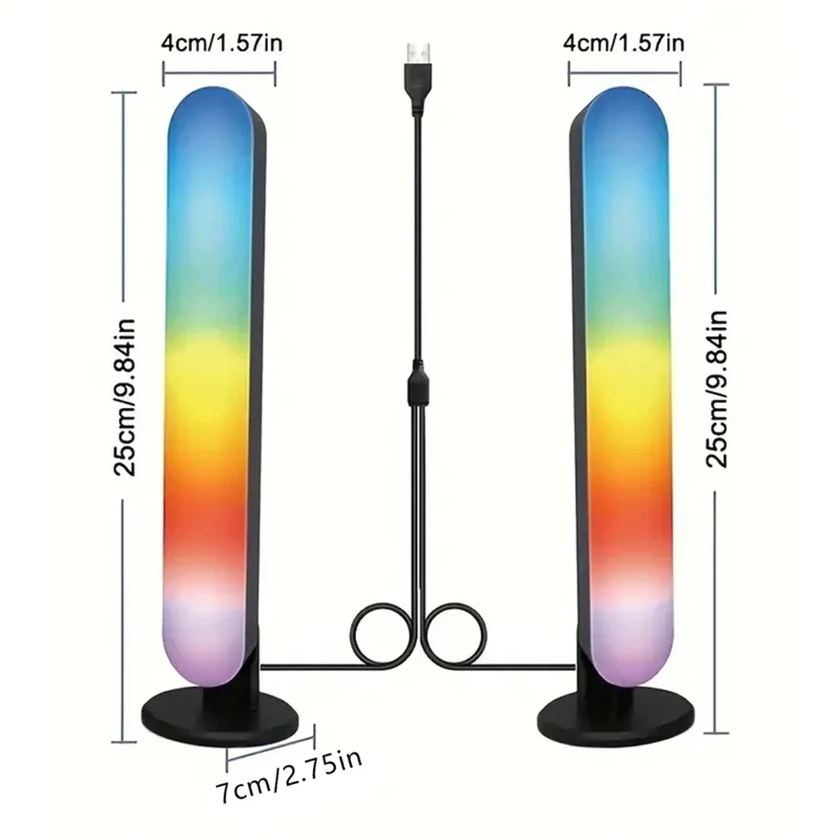 RGB LED Strip Lights – Music Sync Remote Control for Room Atmosphere Decoration