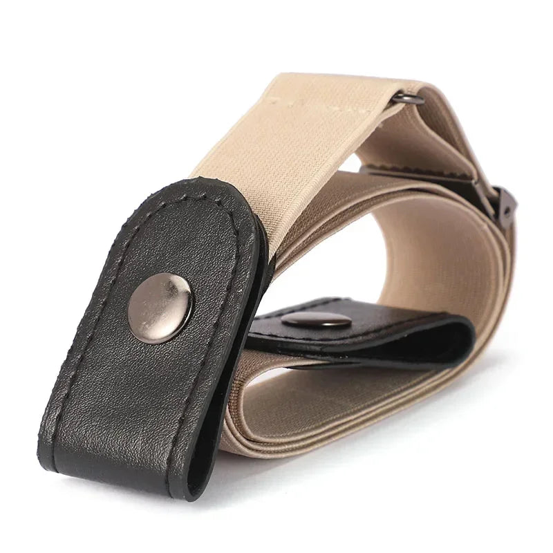 Stretch Elastic No Buckle Belt – Invisible Waistband for Men and Women