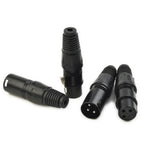 XLR DMX Microphone Connectors – 3 Pin Audio Plugs for Professional Sound Gear