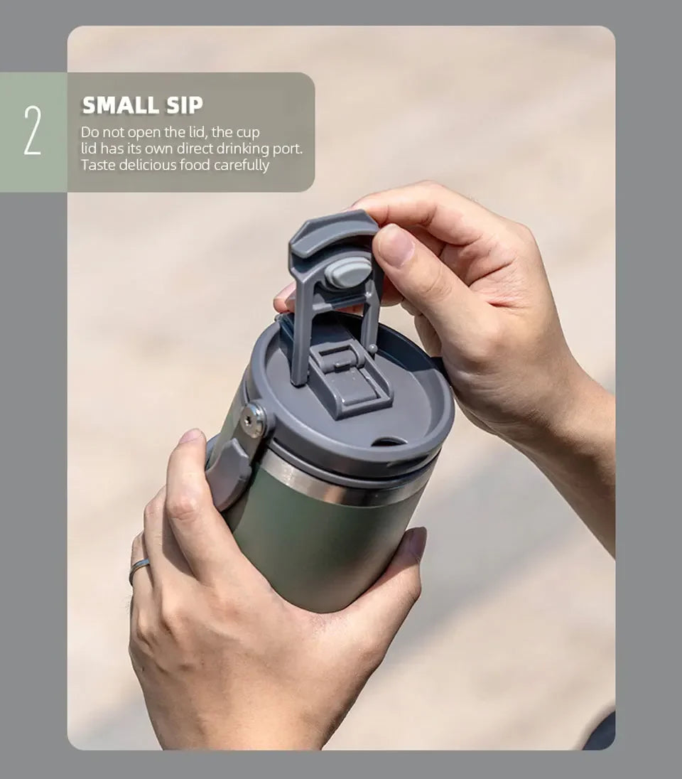 Stainless Steel Insulated Tumbler – 900ml Double-Wall Cup for Travel and Office