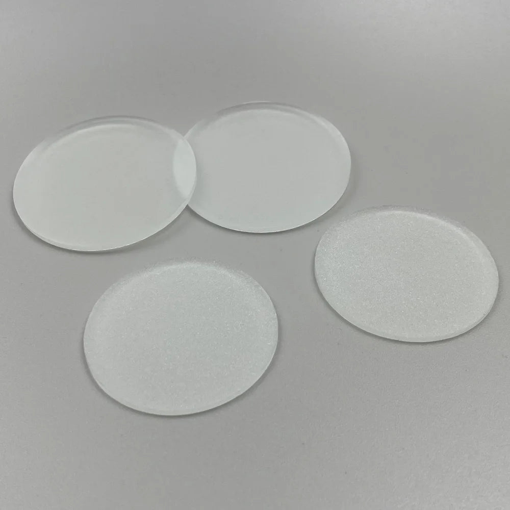 Frosted Glass Lampshade – Round Flat Semitransparent for LED Downlights