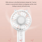 Portable USB Rechargeable Handheld Fan – Compact Desk Cooler for Travel Office