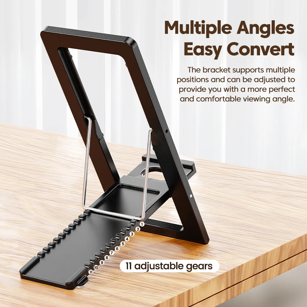 Ultra Thin Phone Stand – Foldable Adjustable Smartphone Holder for Desk