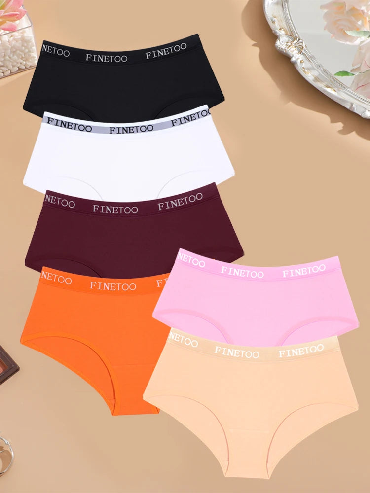 Cotton Letter Belt Briefs – Low Waist Breathable Lingerie for Women