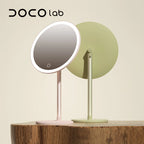 Adjustable LED Makeup Mirror – Metal Desktop Vanity Light for Daily Beauty