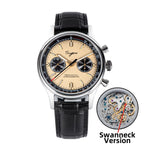 Sugess 1963 Mechanical Chronograph Watch – Sapphire Pilot Style for Men