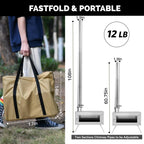 Portable Wood Burning Camping Stove – Foldable Secondary Combustion Chimney