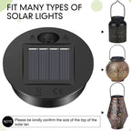 Solar Lantern Replacement Lid – LED Solar Panel Light for Outdoor Hanging