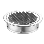 Stainless Steel Round Vent Grille – 70-300mm External Wall Duct for Ventilation