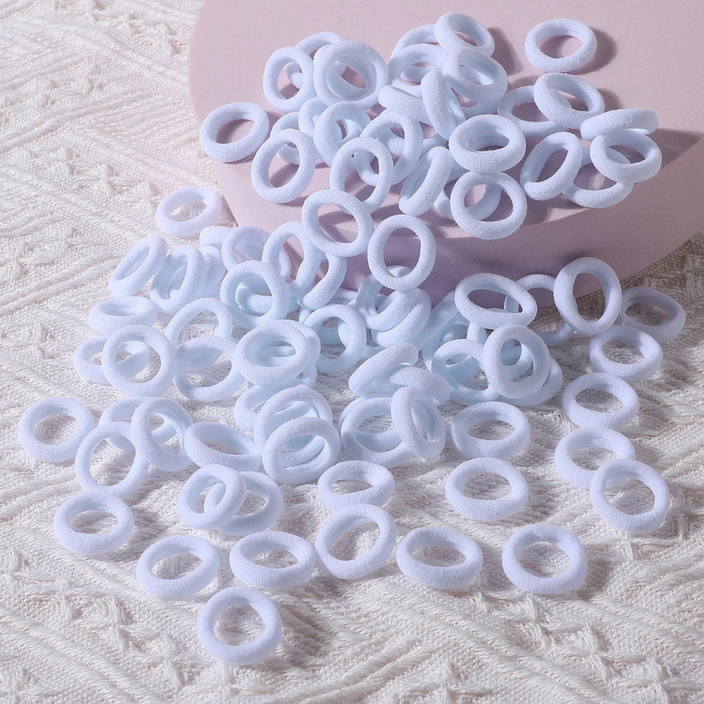 Colorful Nylon Hair Ties – Elastic Ponytail Holders for Kids Hair Styling