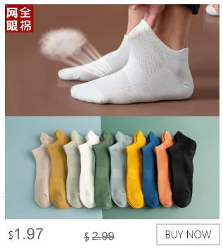 Invisible Cotton Boat Socks – Non-Slip Silicone Ankle Liners for Men