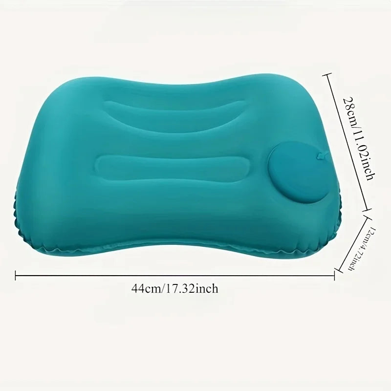 Portable Inflatable Travel Pillow – Ergonomic Neck and Waist Support for Flights