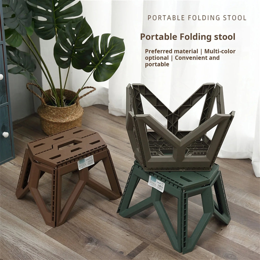 Portable Folding Stool – High Load Bearing Chair for Camping and Fishing