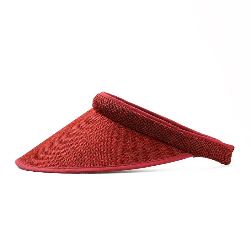 Wide Brim Sun Visor Hat – UV Protection for Outdoor Sports and Beach
