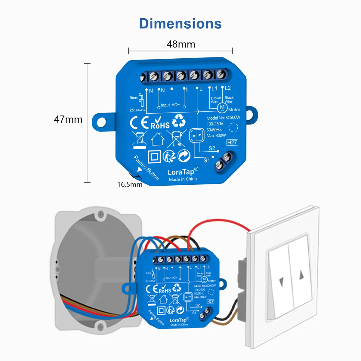 Smart Roller Shutter Switch – Voice Control for Automated Home Blinds