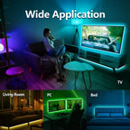 USB RGB LED Strip Light – Color Changing Remote for Holiday Decoration